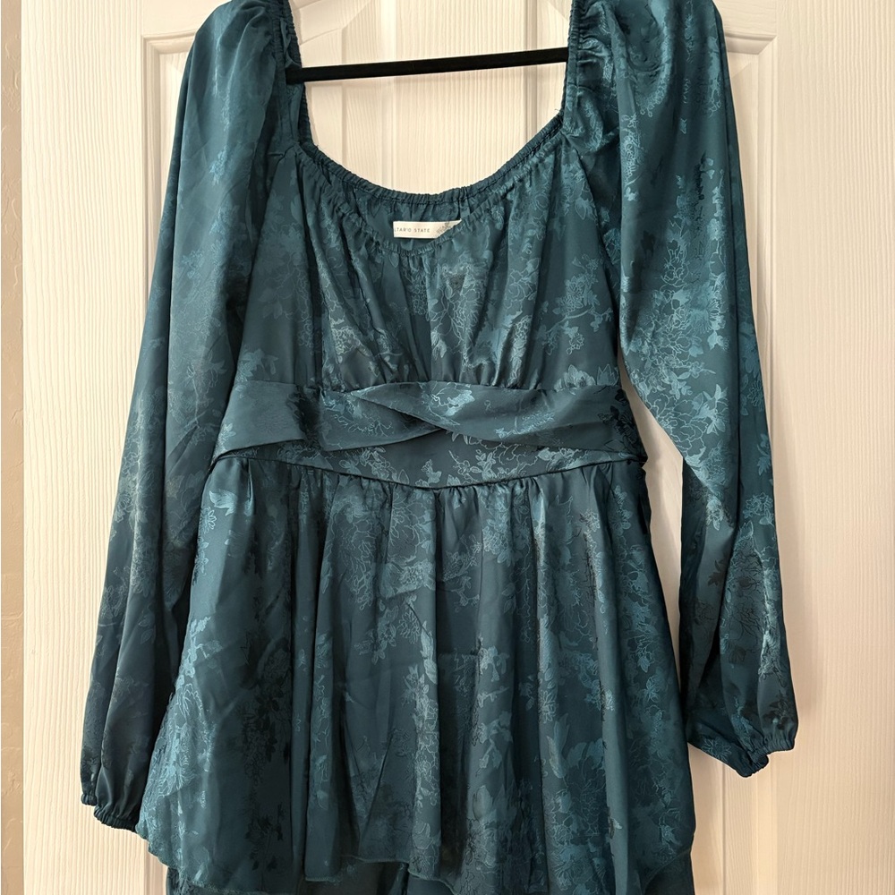 Hunter Teal Floral Dress